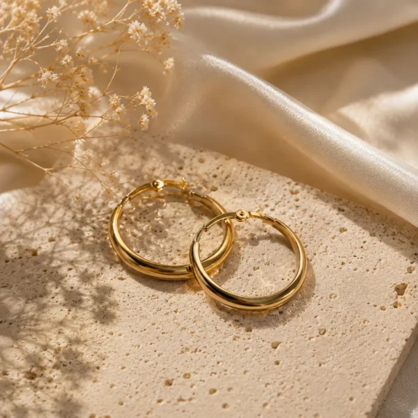 Classic Thick Hoop Earrings