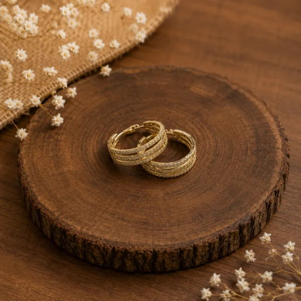 Multi-Layer Textured Hoop Earrings