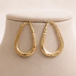 Triple Layer Teardrop Hoop Earrings
