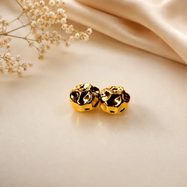 GOLD BEAD STUD EARRINGS