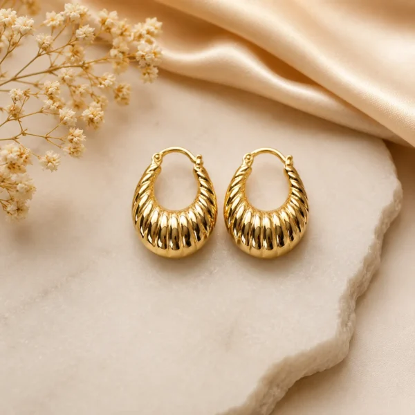 GOLD HOOP EARRINGS